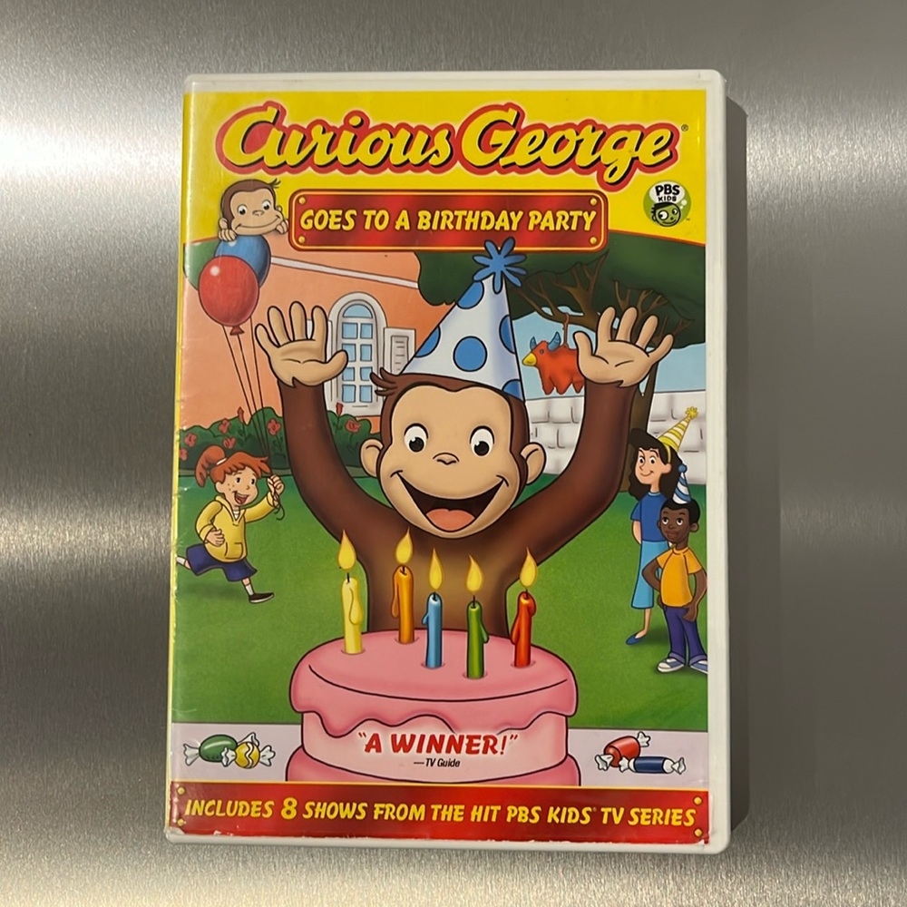 Curious George Goes to a Birthday Party DVD.